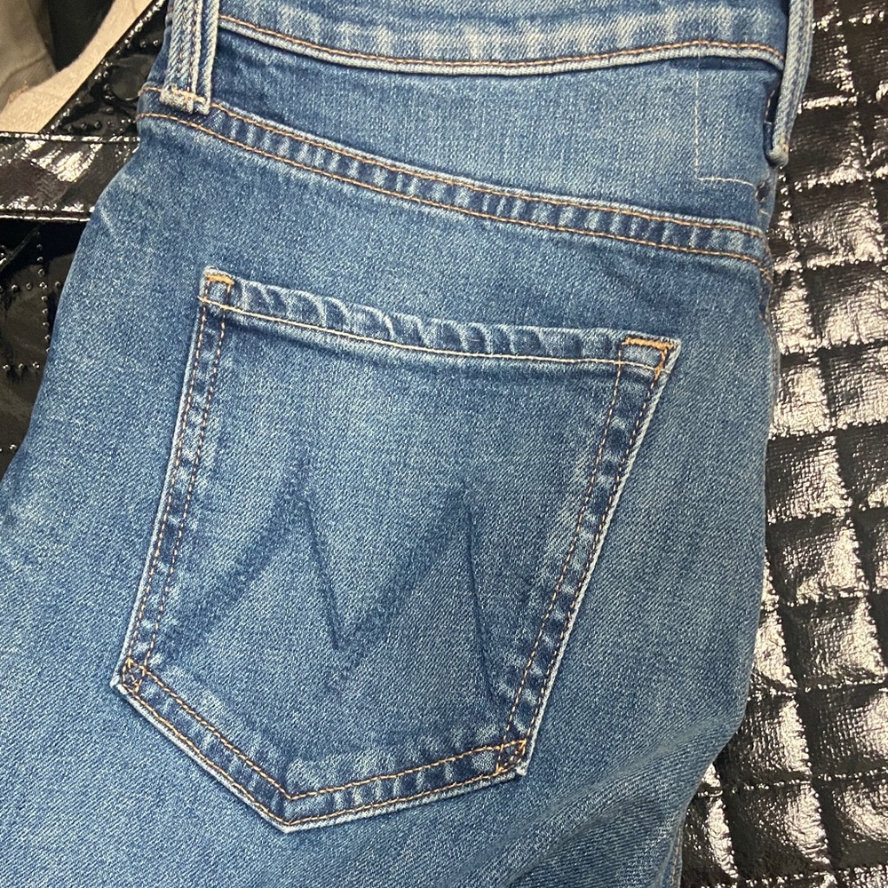 MOTHER High Rise Blue Jeans - Picture 5 of 7